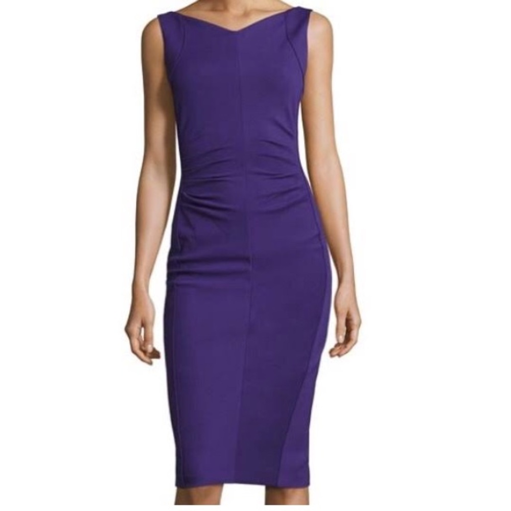 Elegant Purple Sleeveless Dress
